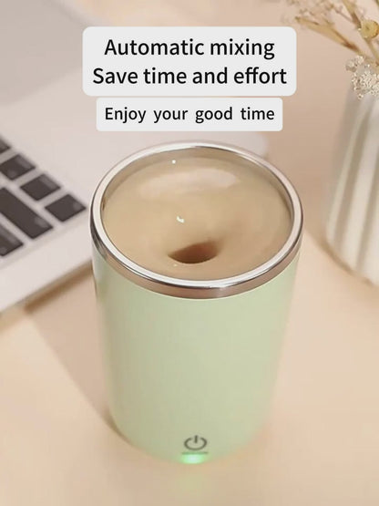 350ml Automatic Self Stirring Mug Coffee Milk Juice Mixing Cup Electric Stainless Steel Lazy Rotating Mug Magnetic Stirring Cup Kitchen Gadgets